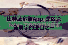 比特派多链App  是区块链寰宇的进口之一