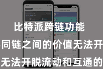 比特派跨链功能  形成了不同链之间的价值无法开脱流动和互通的问题